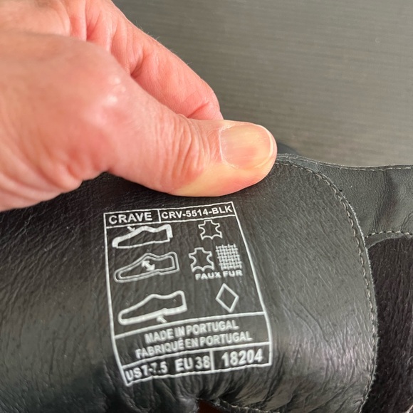 Taos Footwear Black Leather Combat Boots - Picture 4 of 6